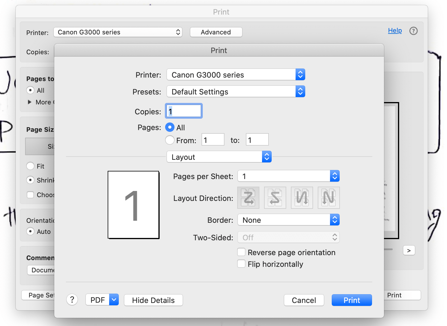 Im not able to turn on double side printi… Apple Community