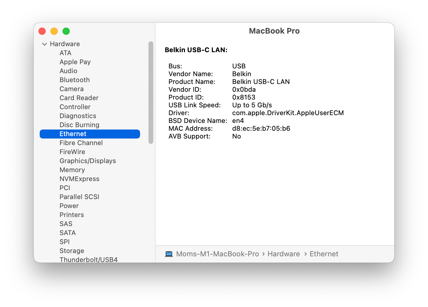 usbc to lan adapter not working on MacBo… Apple Community