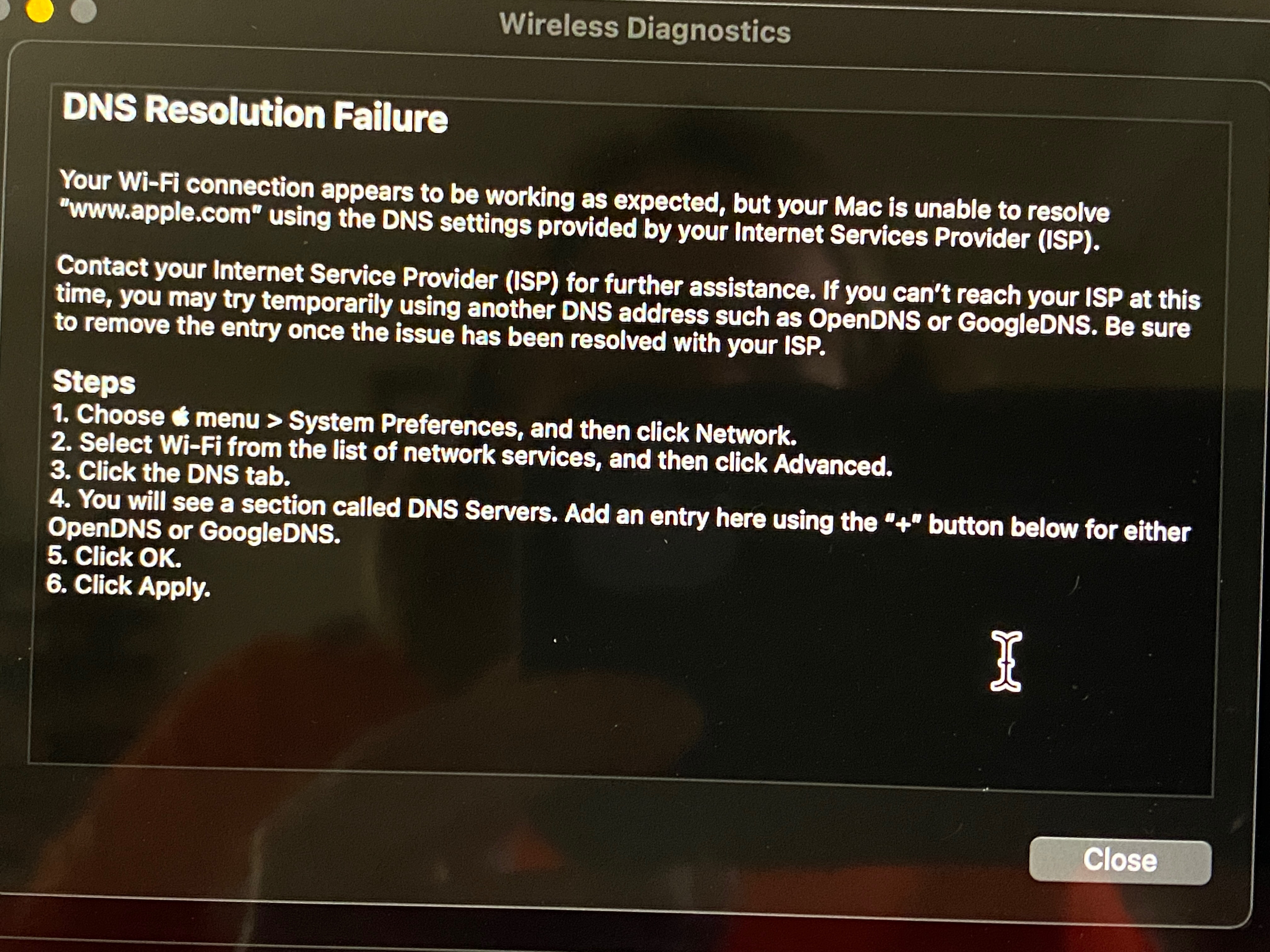 Internet Connection Issue - Apple Community
