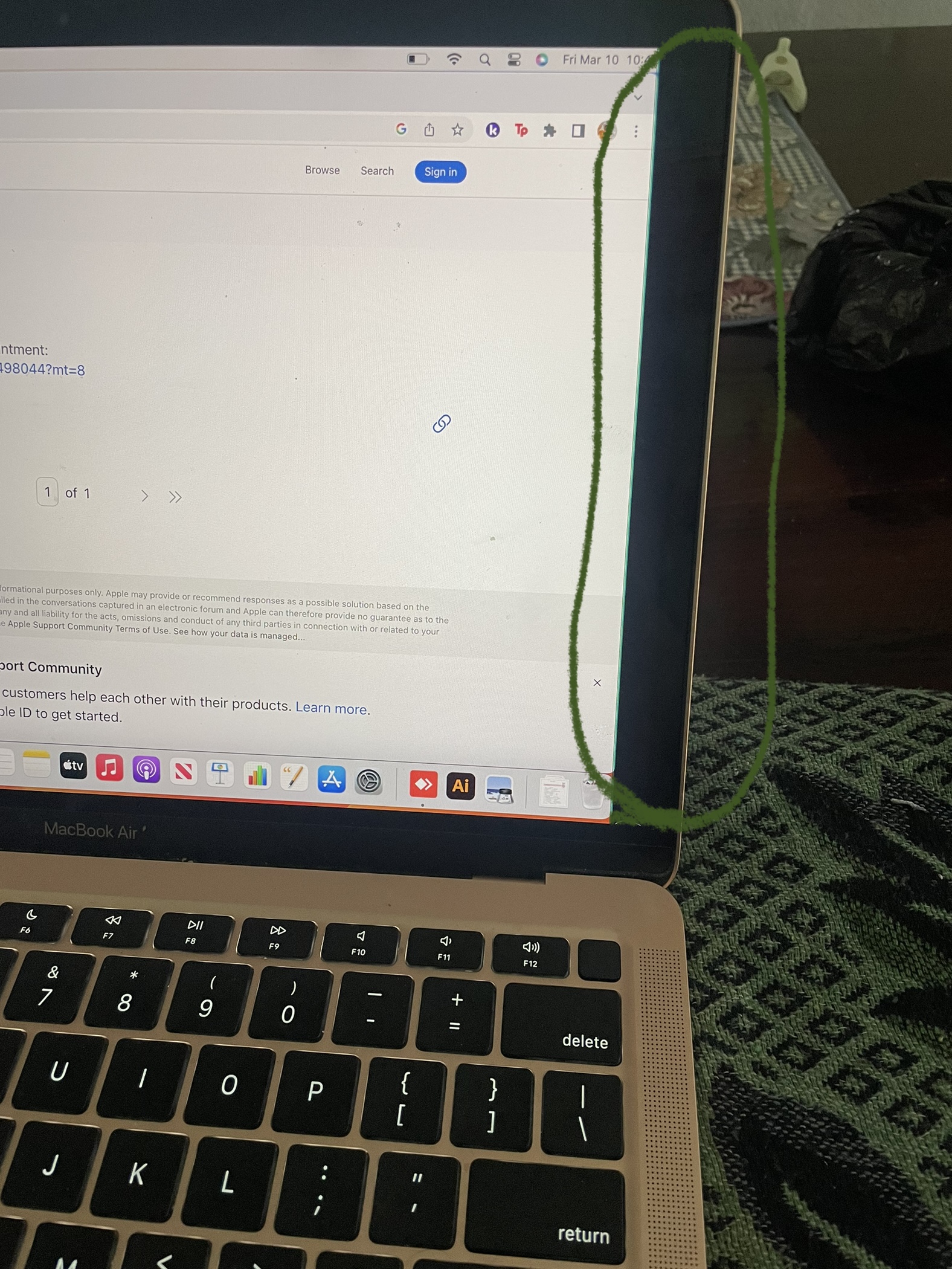 Black screen Apple Community