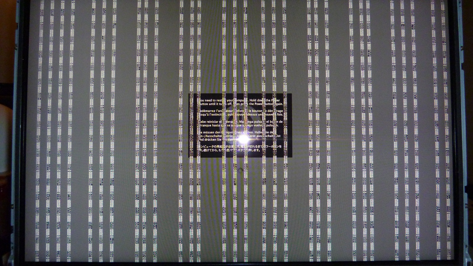 My Imac has black and white vertical lines Apple Community