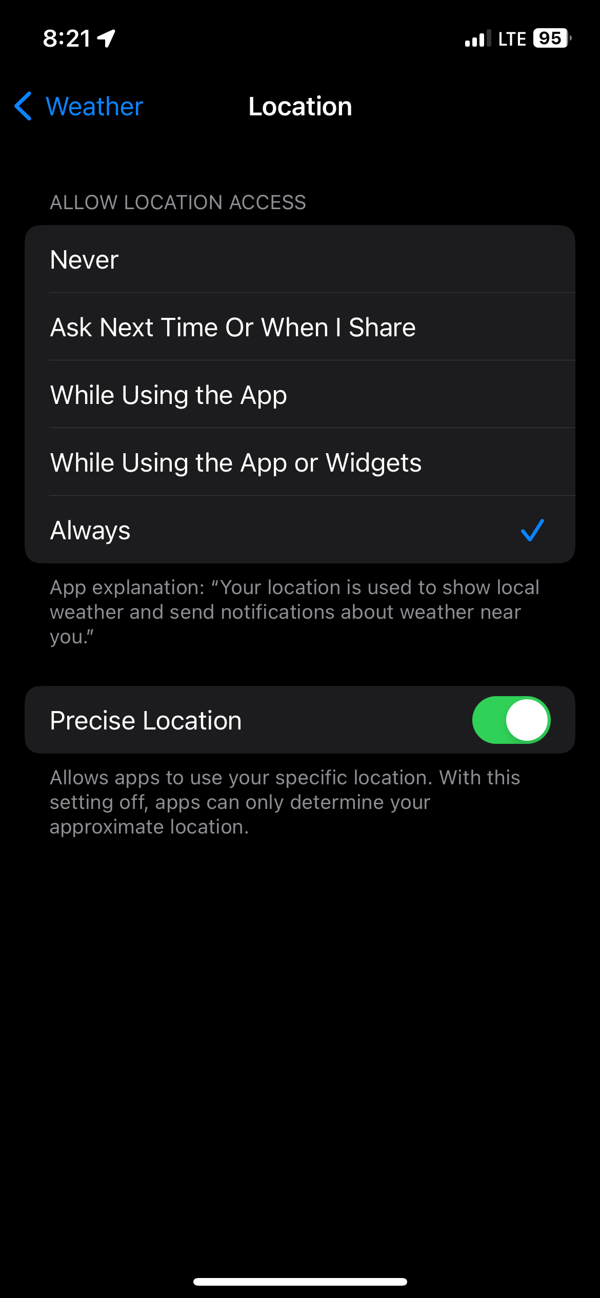 Weather app not showing current location … Apple Community