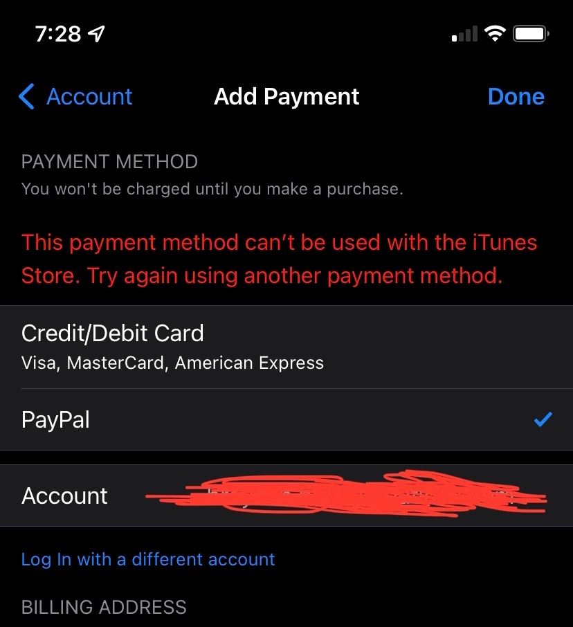 Cannot use PayPal for Apple ID? Apple Community