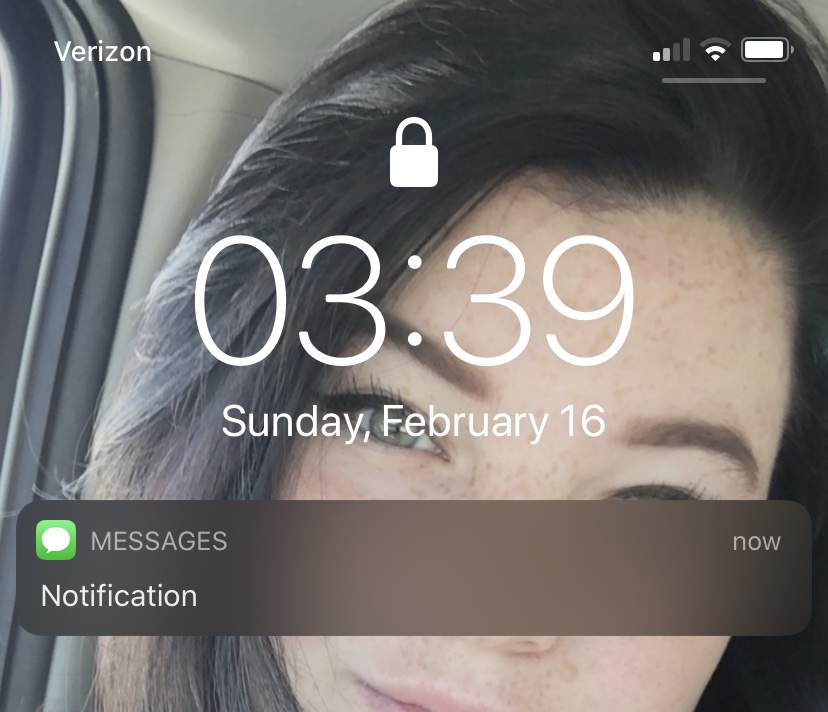 Lock screen message notifications Apple Community