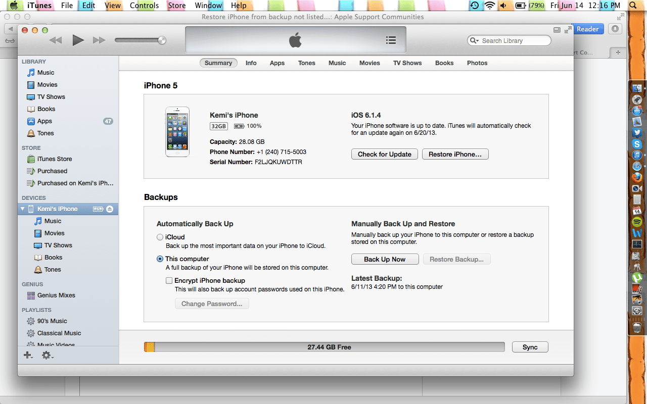 Restore iPhone from backup not listed in … Apple Community