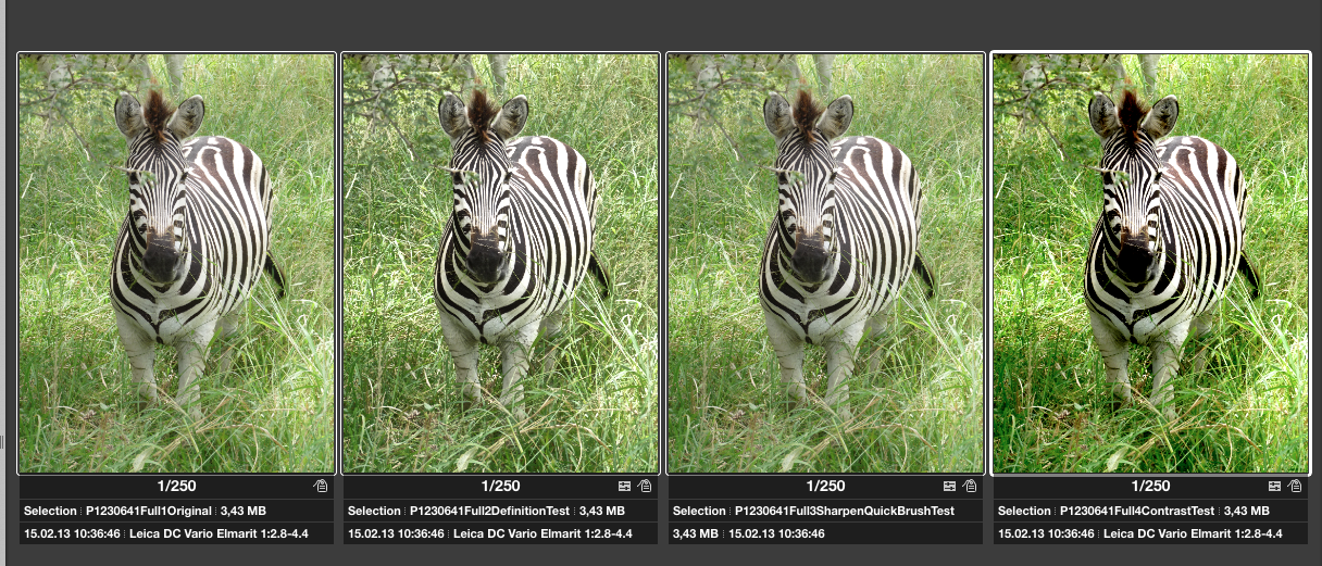 "definition" vs. "sharpening"? Apple Community