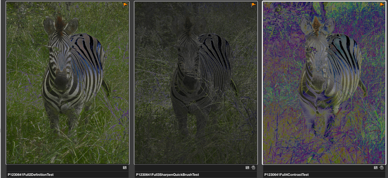 "definition" vs. "sharpening"? Apple Community
