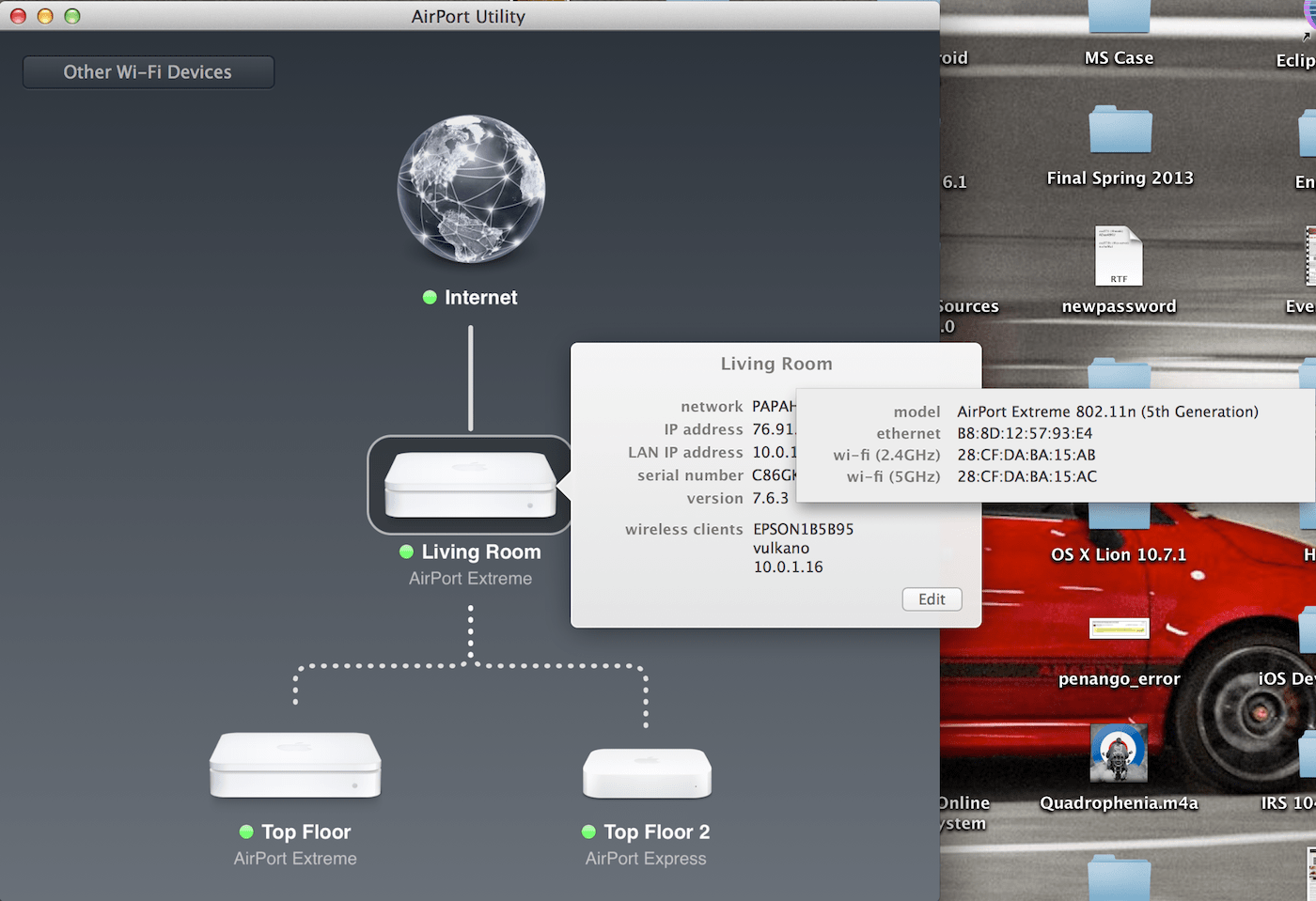 How to find Airport Extreme Mac Address u… Apple Community