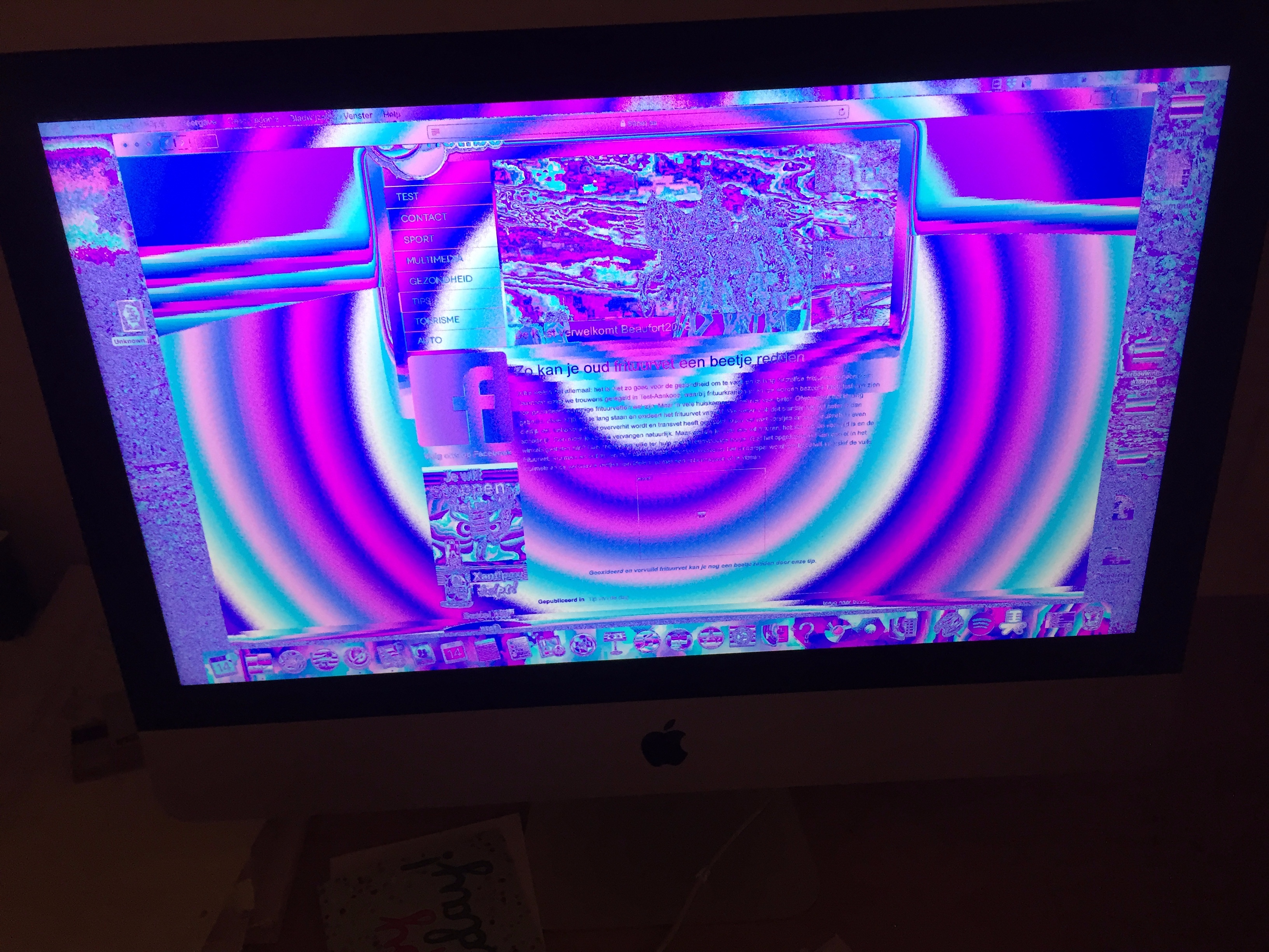 purple screen imac Apple Community