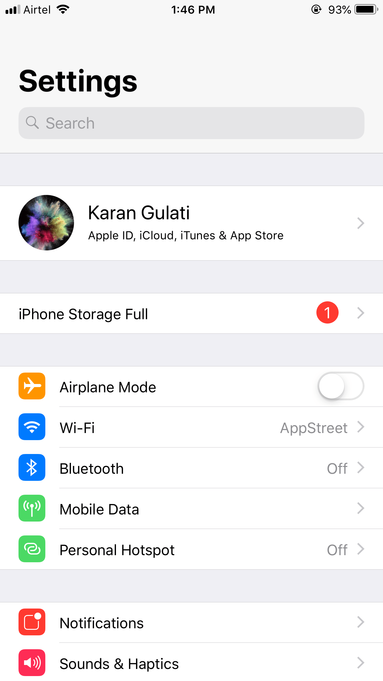 iPhone storage full Notification Apple Community