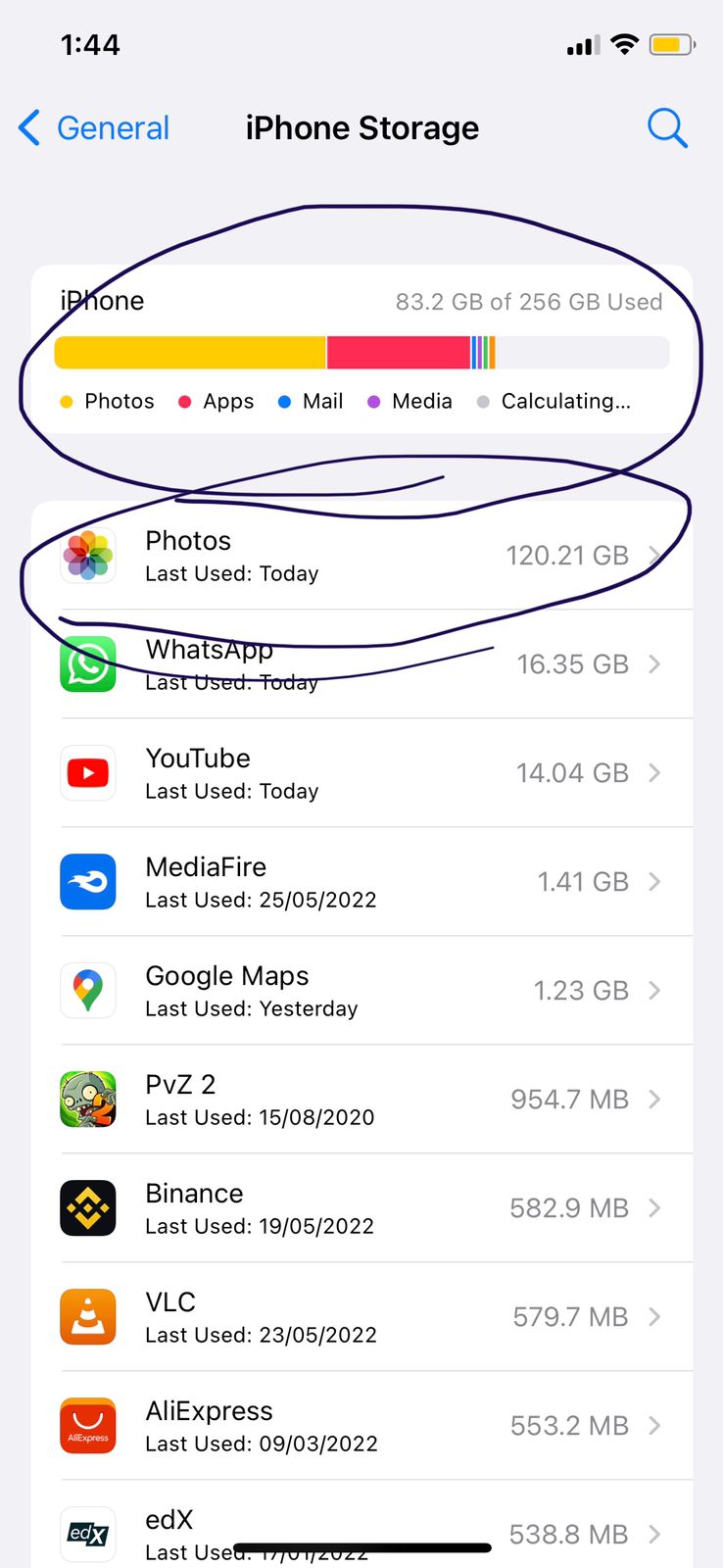 Storage Space Apple Community