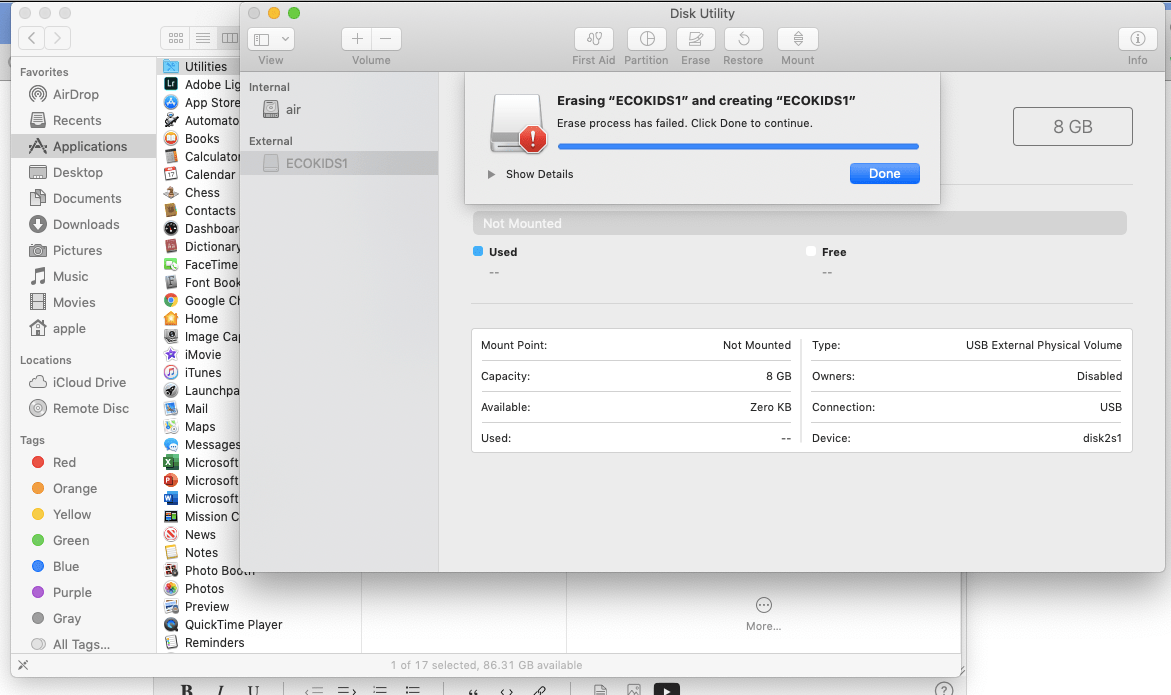 Cannot read and write external hard drive… Apple Community