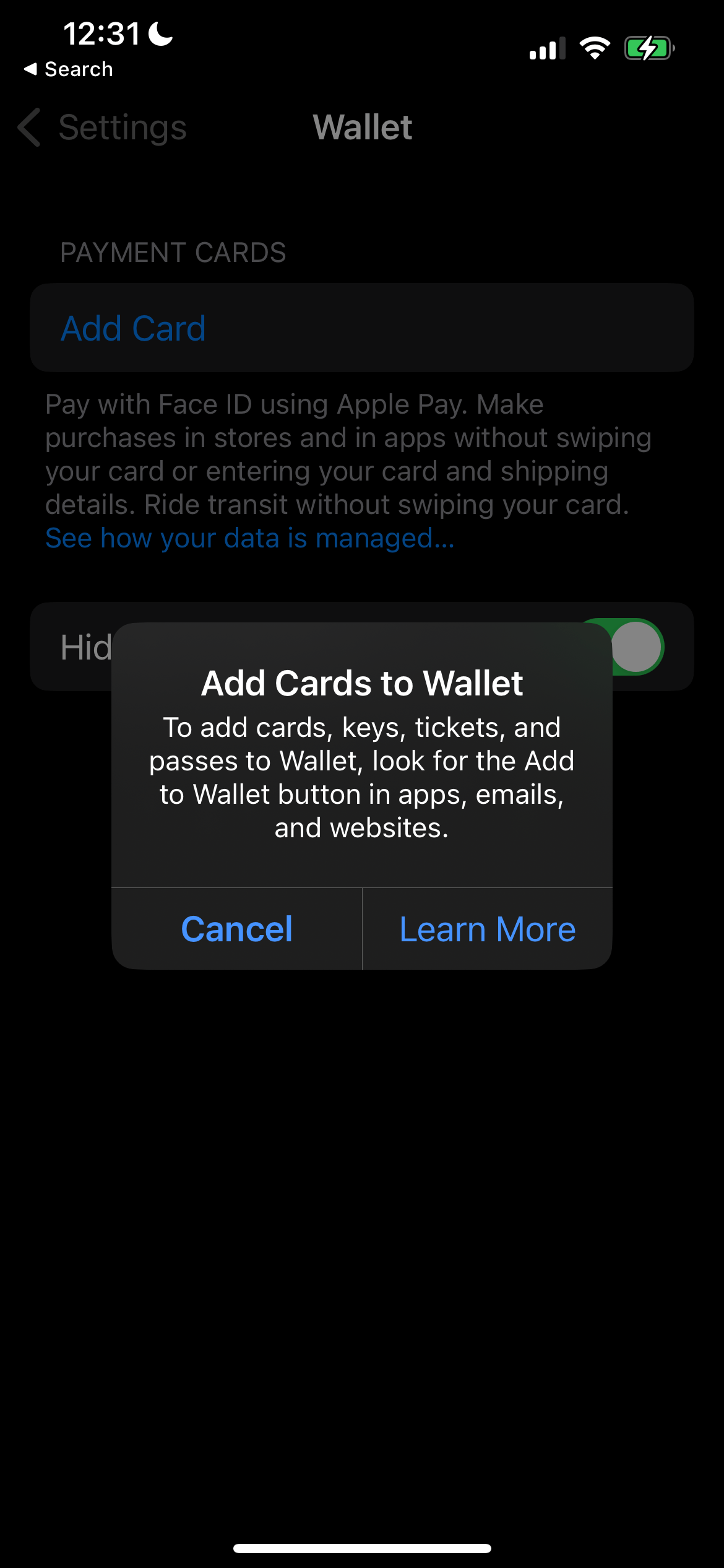 I cannot add my card to my wallet despite… Apple Community