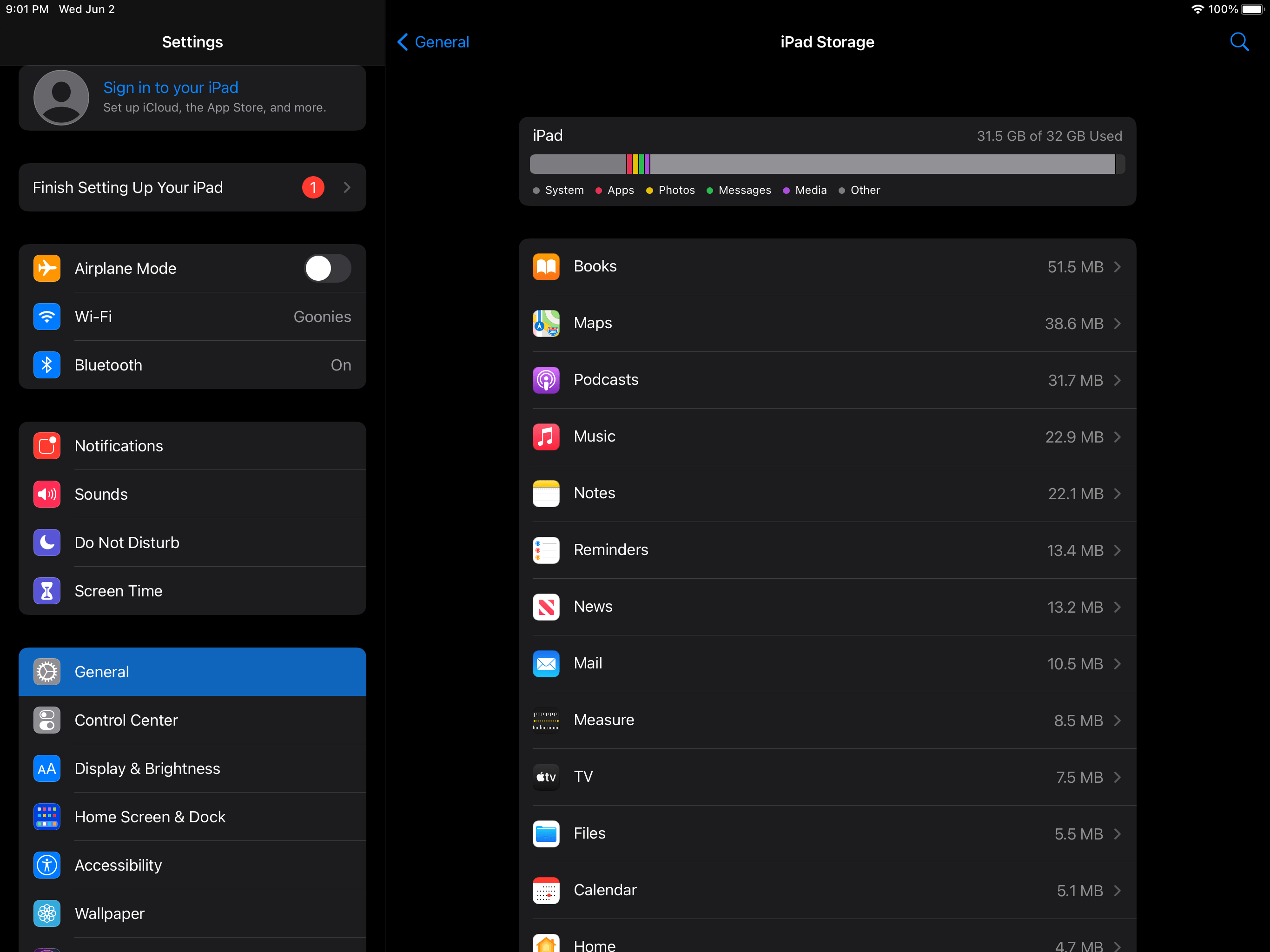 iPad storage full from “Other” AFTER eras… Apple Community