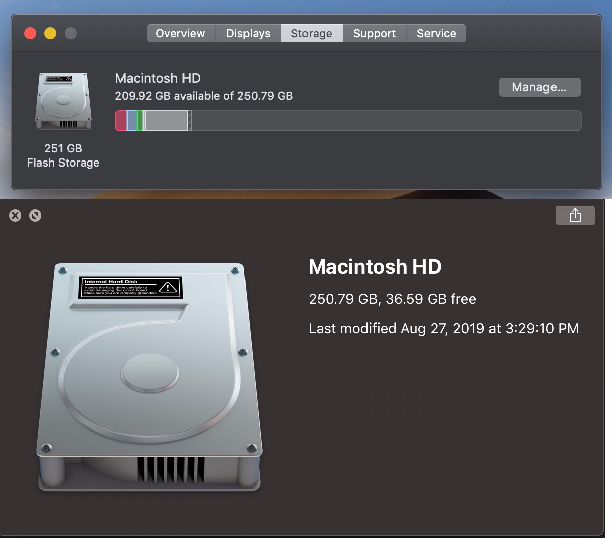 Macbook Pro Storage Discrepancy Apple Community