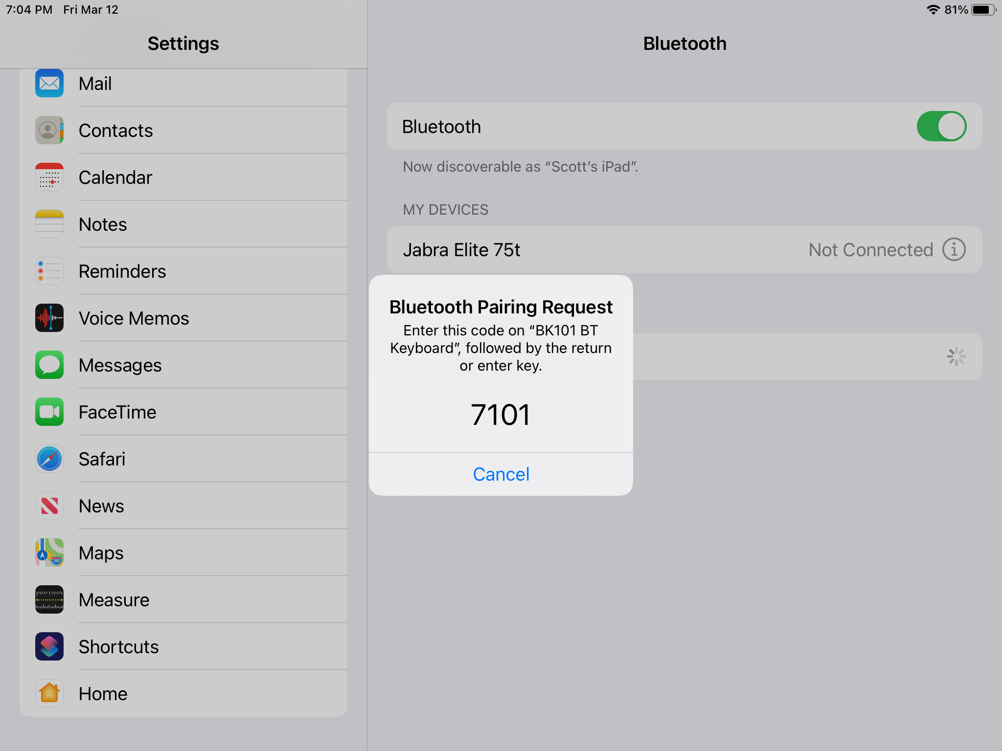  My bluetooth keyboard won't connect to … Apple Community