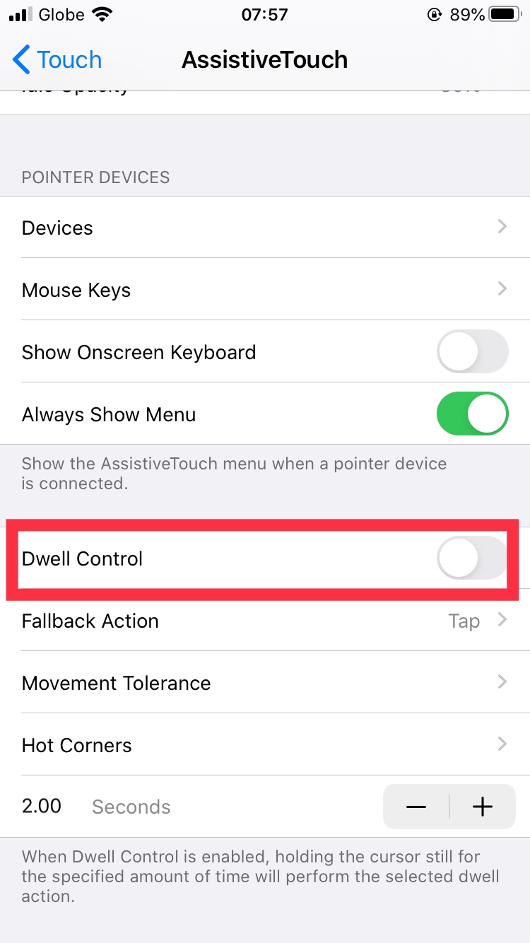 Weird grey circle appeared on screen afte… Apple Community