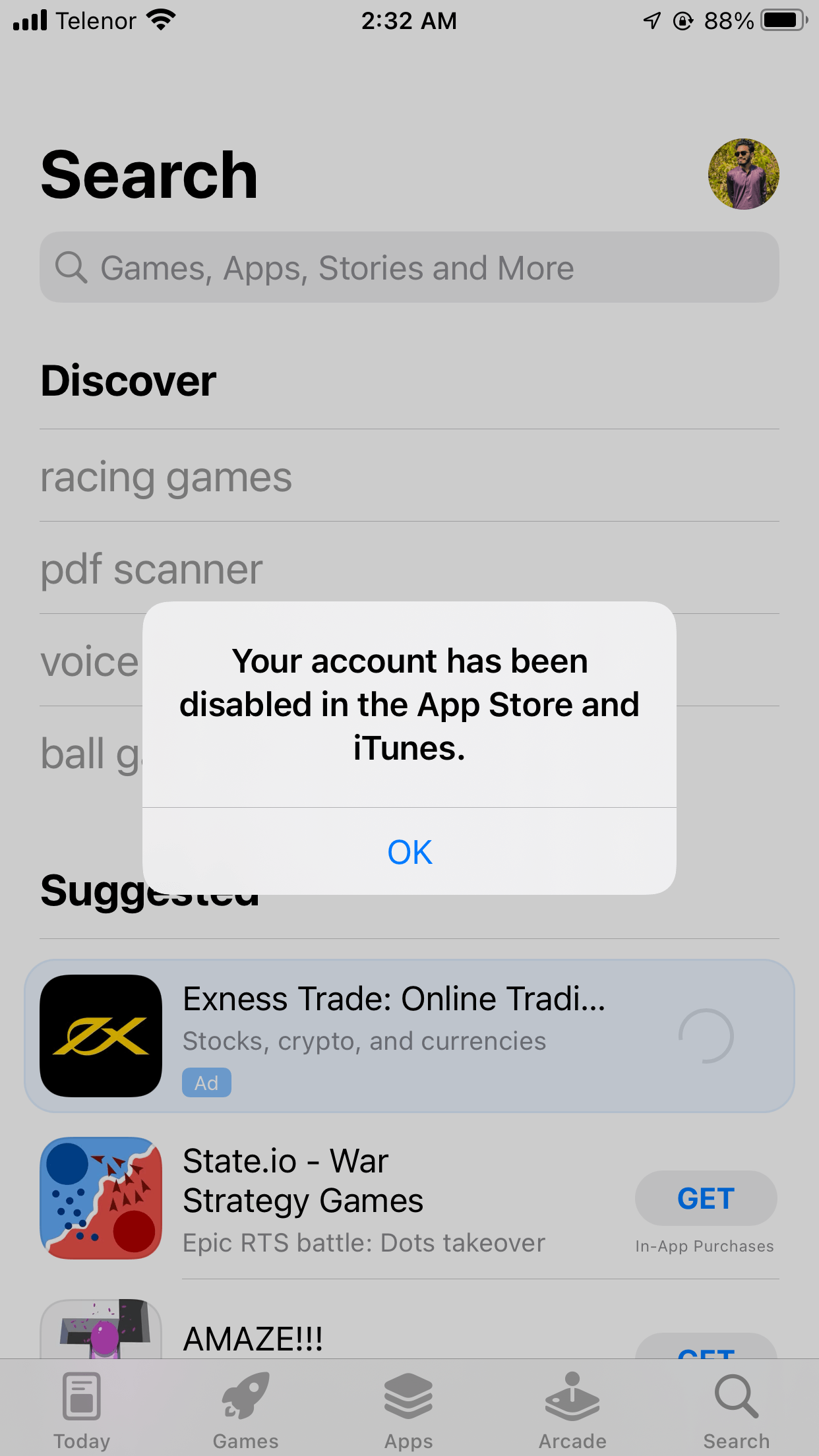 Account disabled App Store Apple Community
