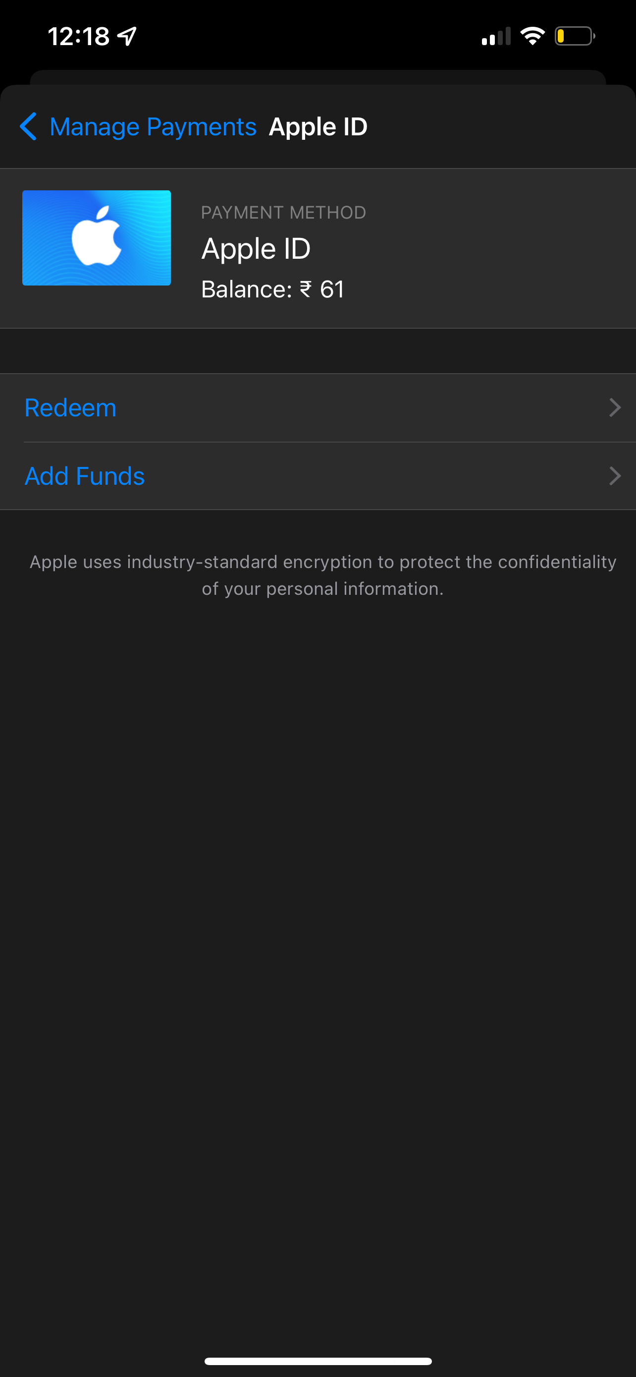 remove apple ID balance Apple Community