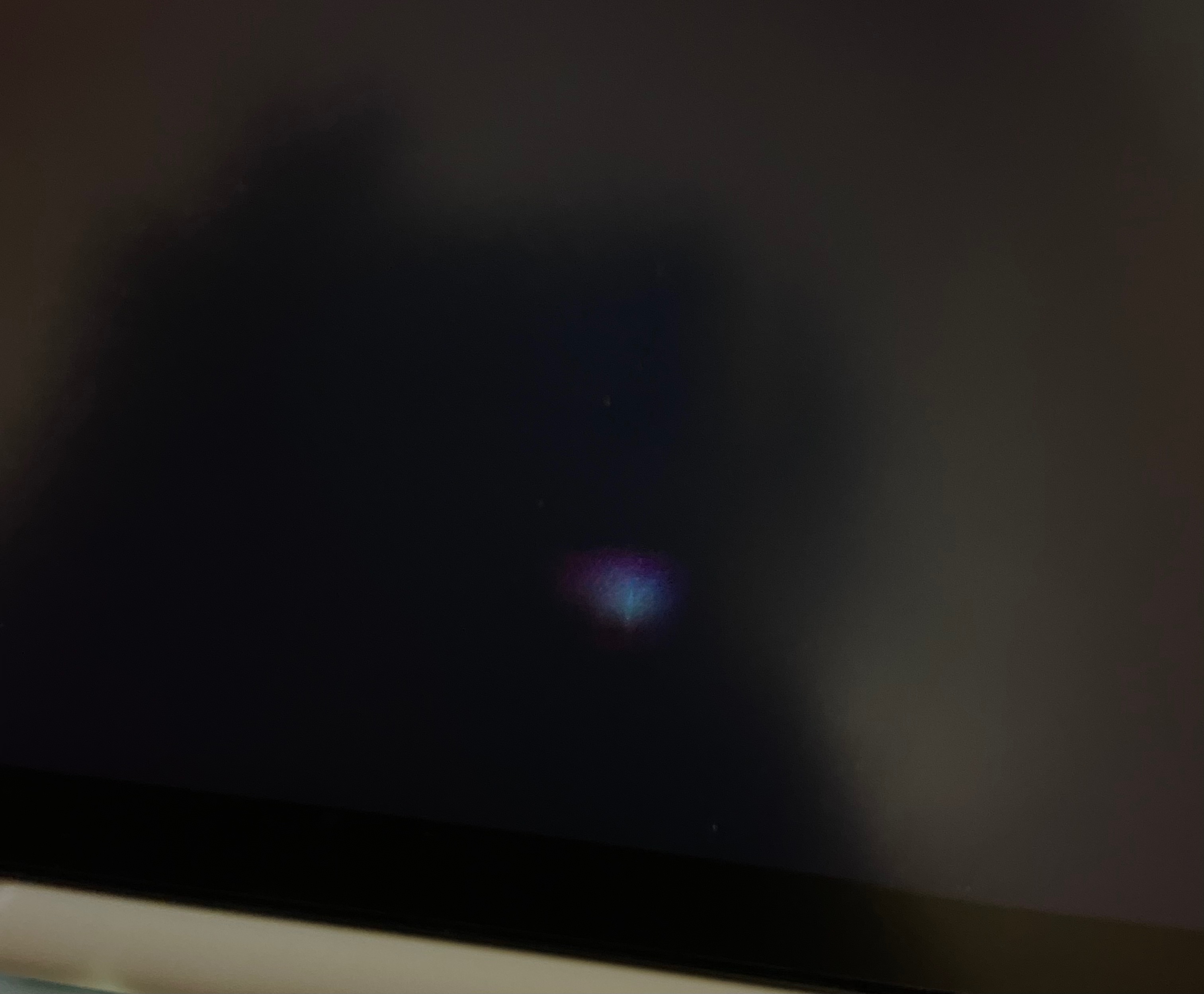 Blue spot on iPad screen? Apple Community