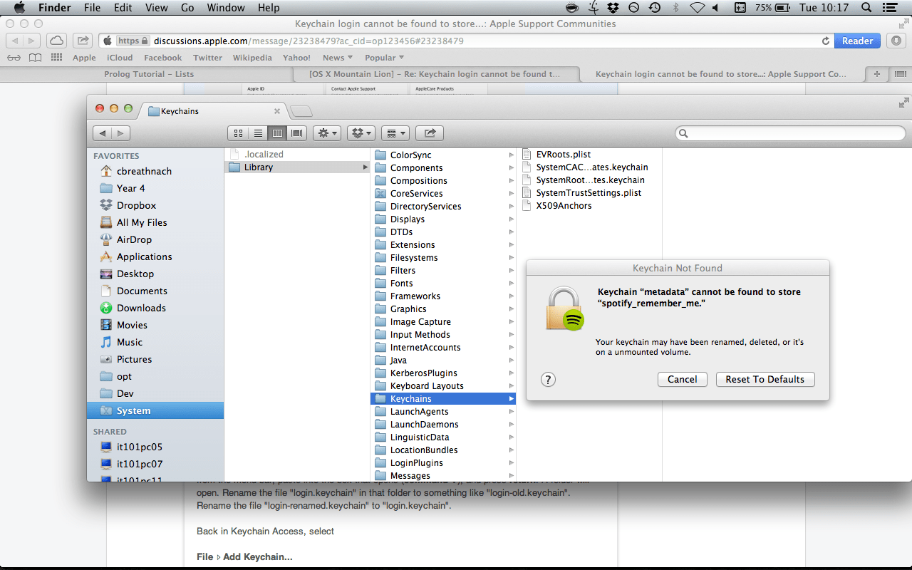 Keychain login cannot be found to store s… Apple Community