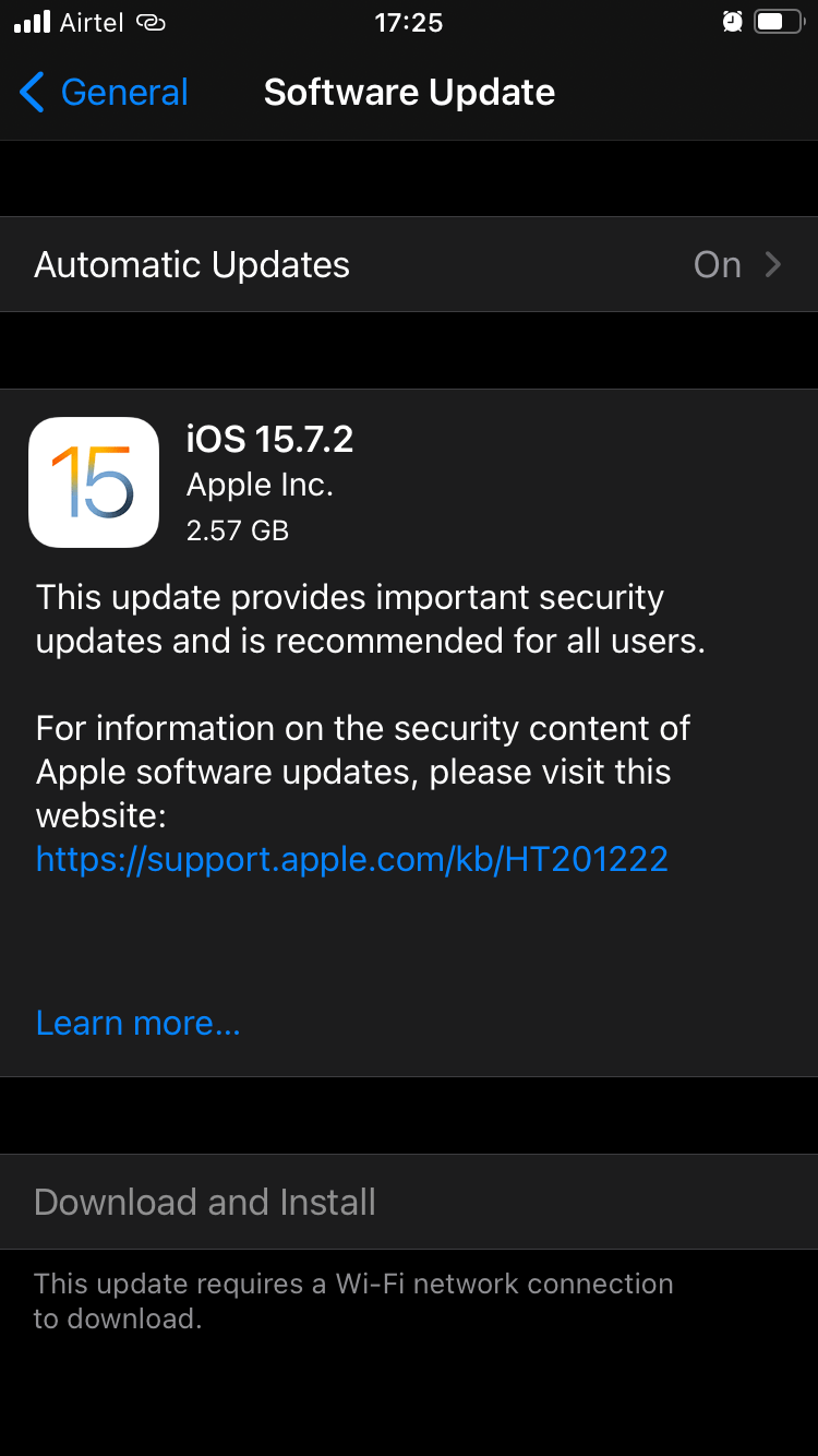 My phone is not updating to iOS 15.7.1 Apple Community