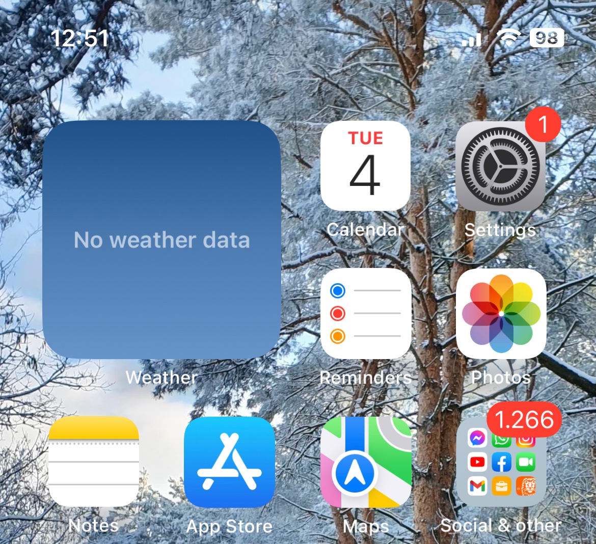 Weather widget Apple Community