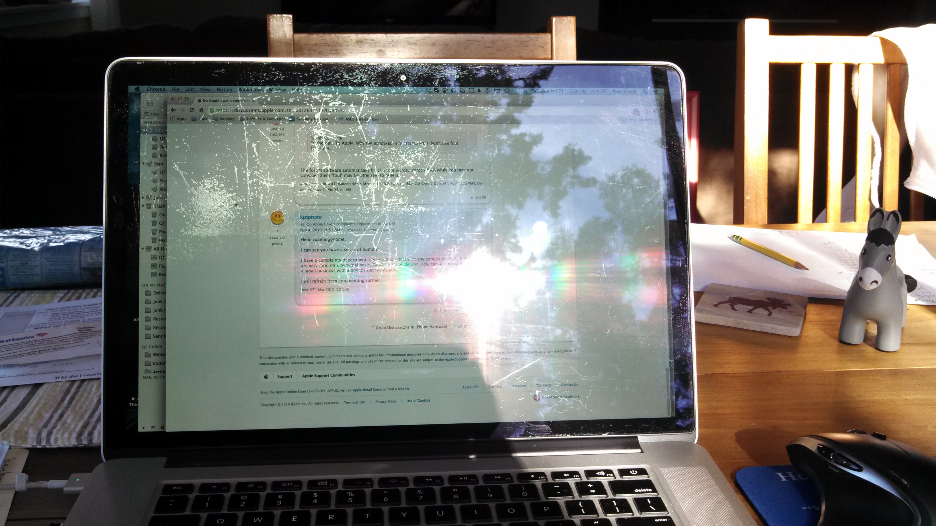 Irremovable spots on screen retina macboo… Apple Community