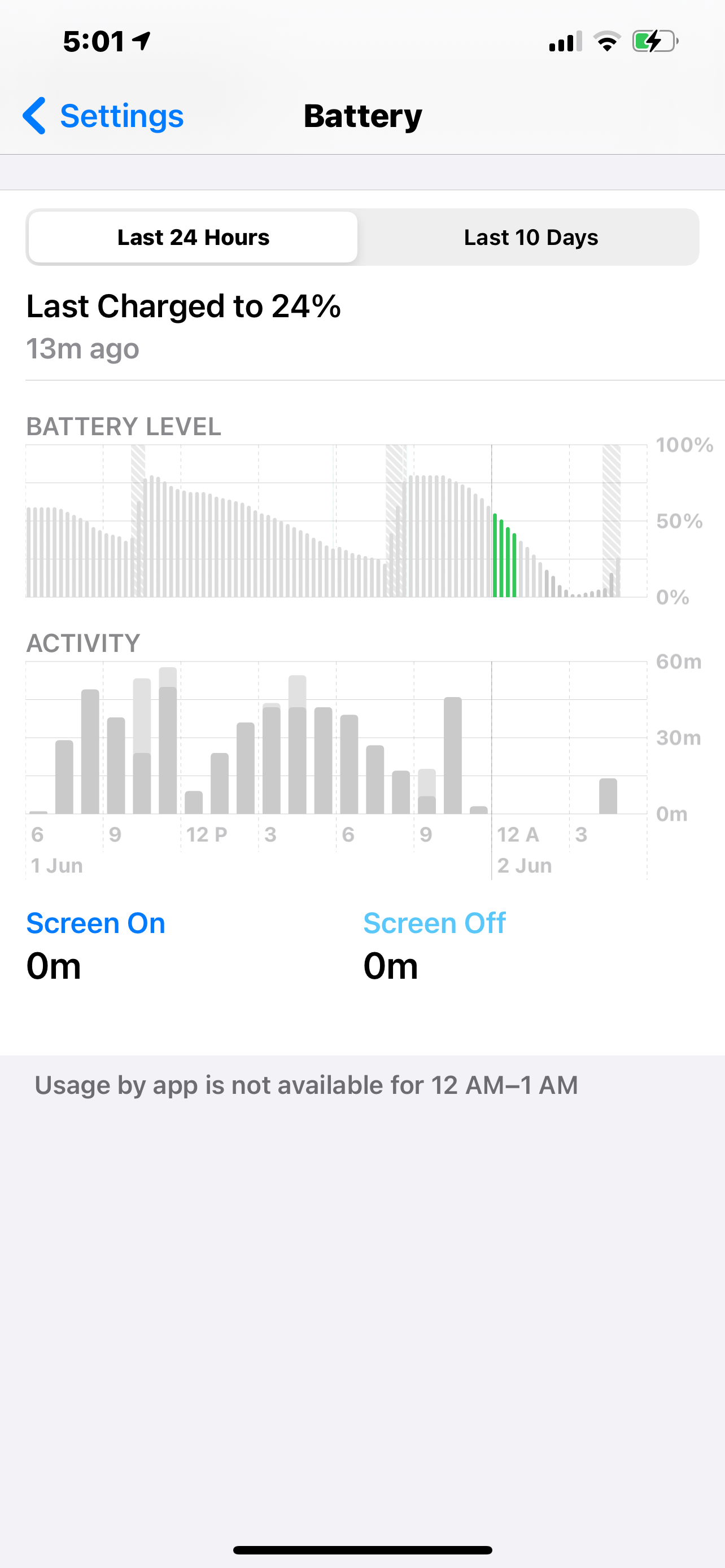battery usage by app not available Apple Community