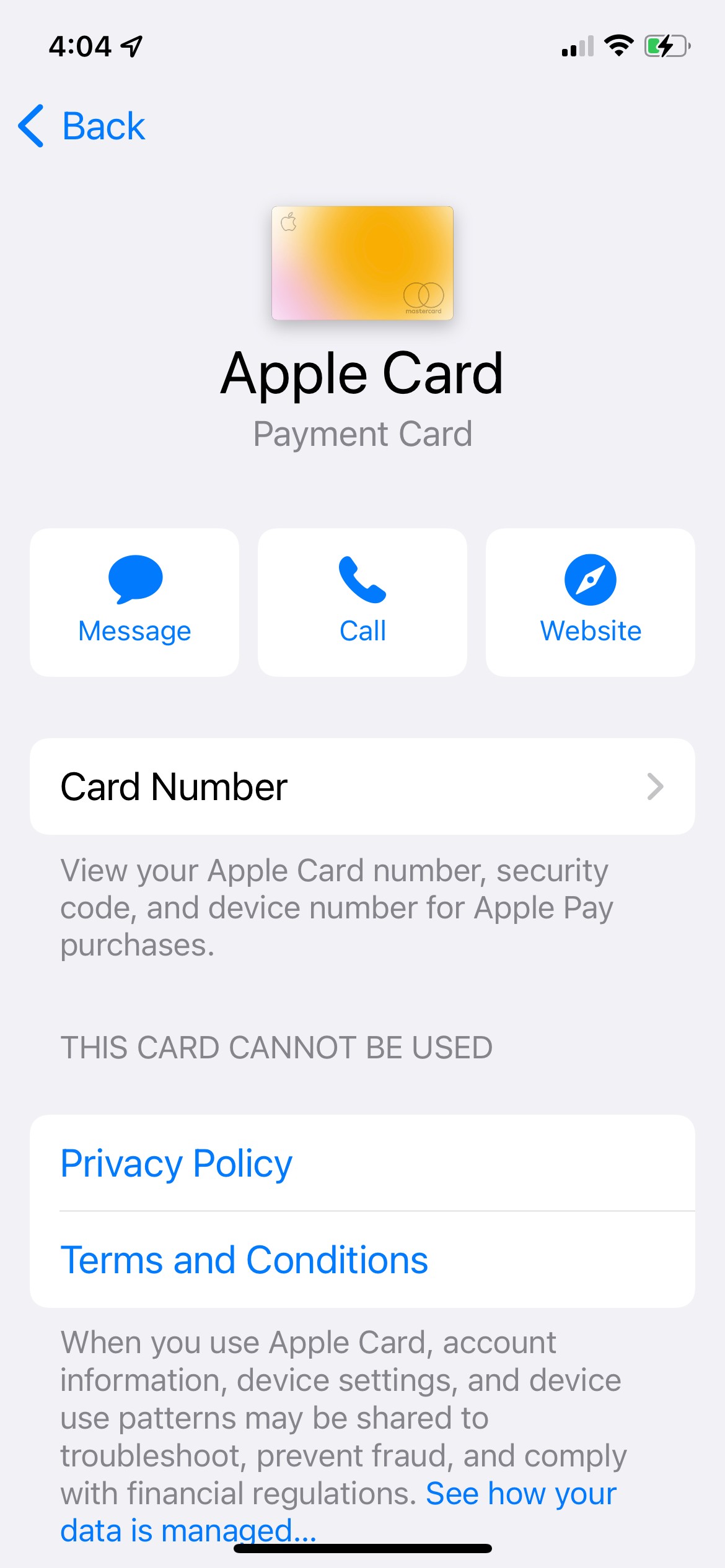 Apple Card and Apple Pay will not work on… Apple Community
