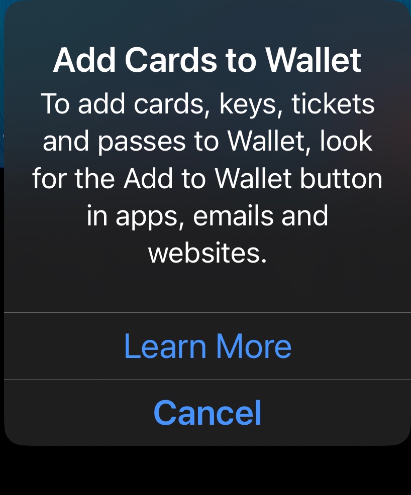 I am not able to add new card in wallet. … Apple Community
