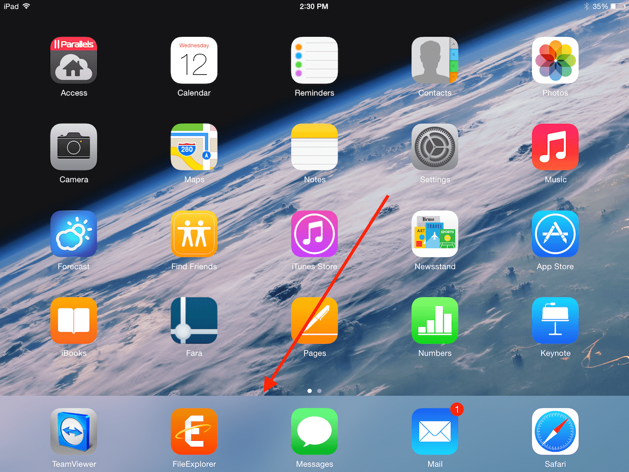 Grey bar at bottom ipad Apple Community