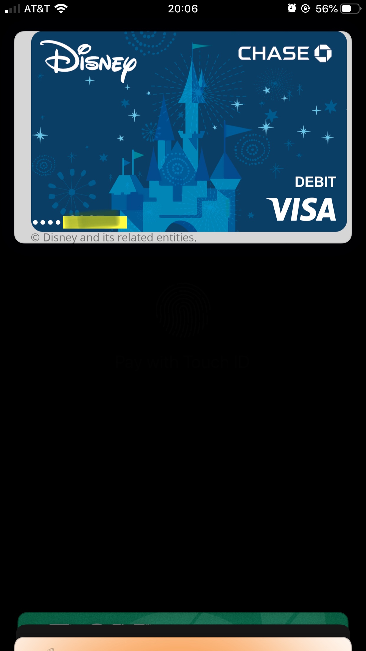 Apple Pay Chase Disney Debit Card Apple Community
