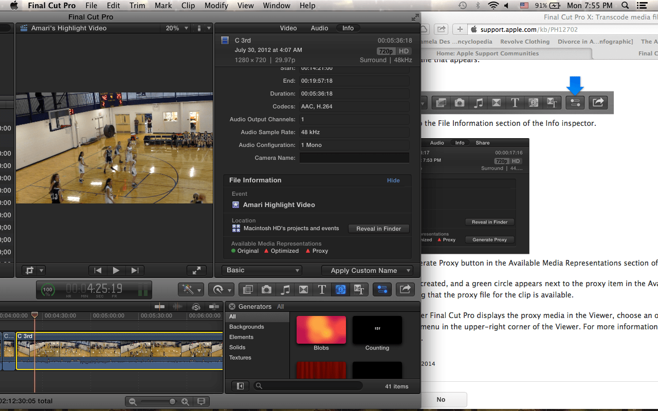 Final Cut Pro X Missing Proxy? Apple Community