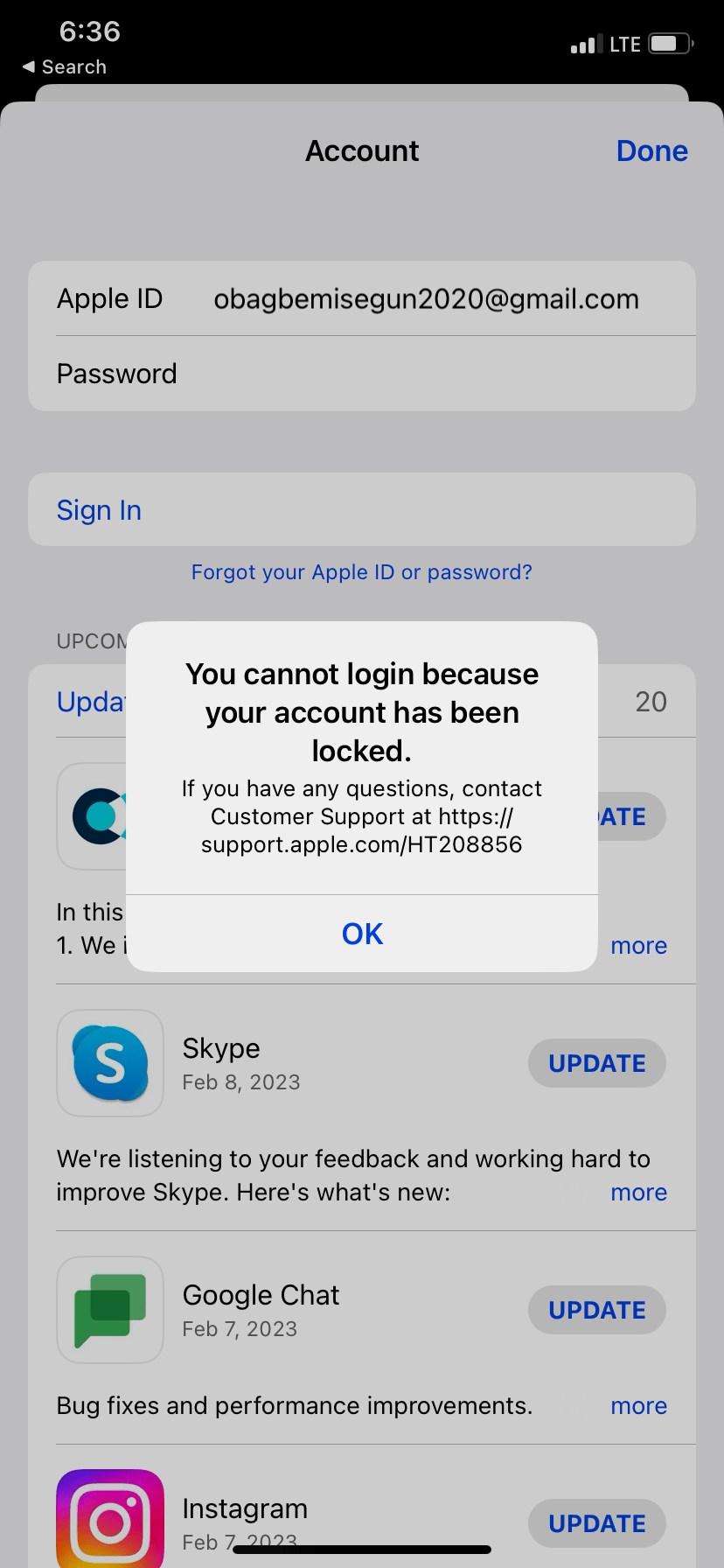 Why is my account locked? Apple Community