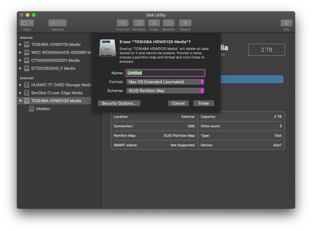 How to get my Mac to recognize my new 2TB… Apple Community
