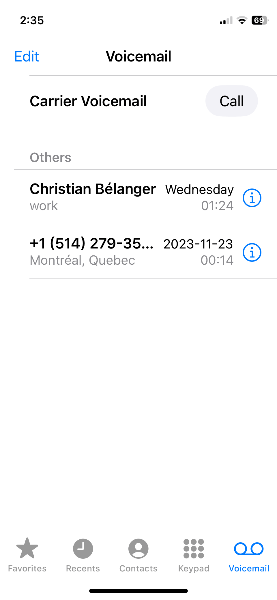 Changing Voicemail greeting Apple Community