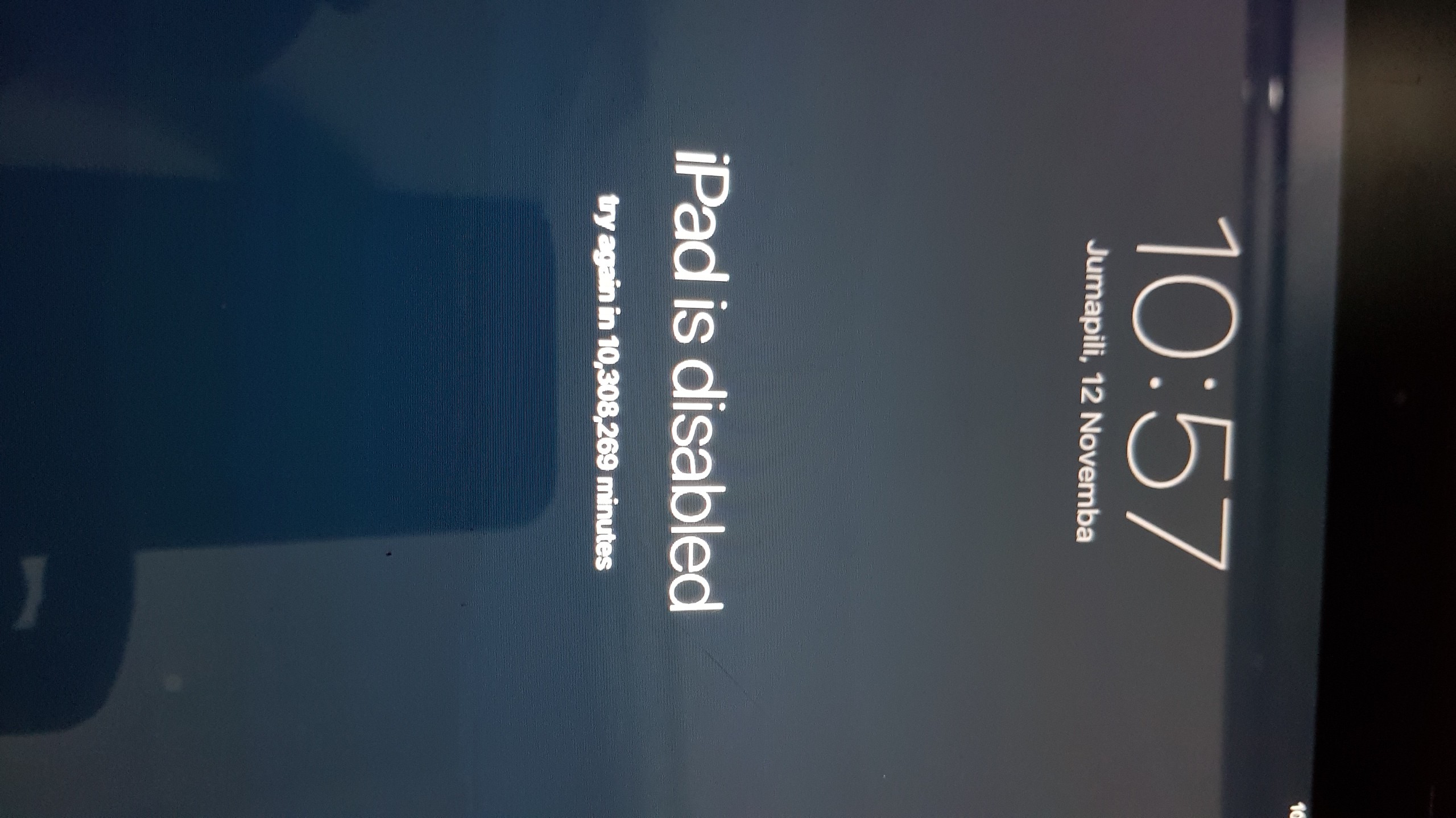 My iPad is disabled. And I am asked try a… Apple Community