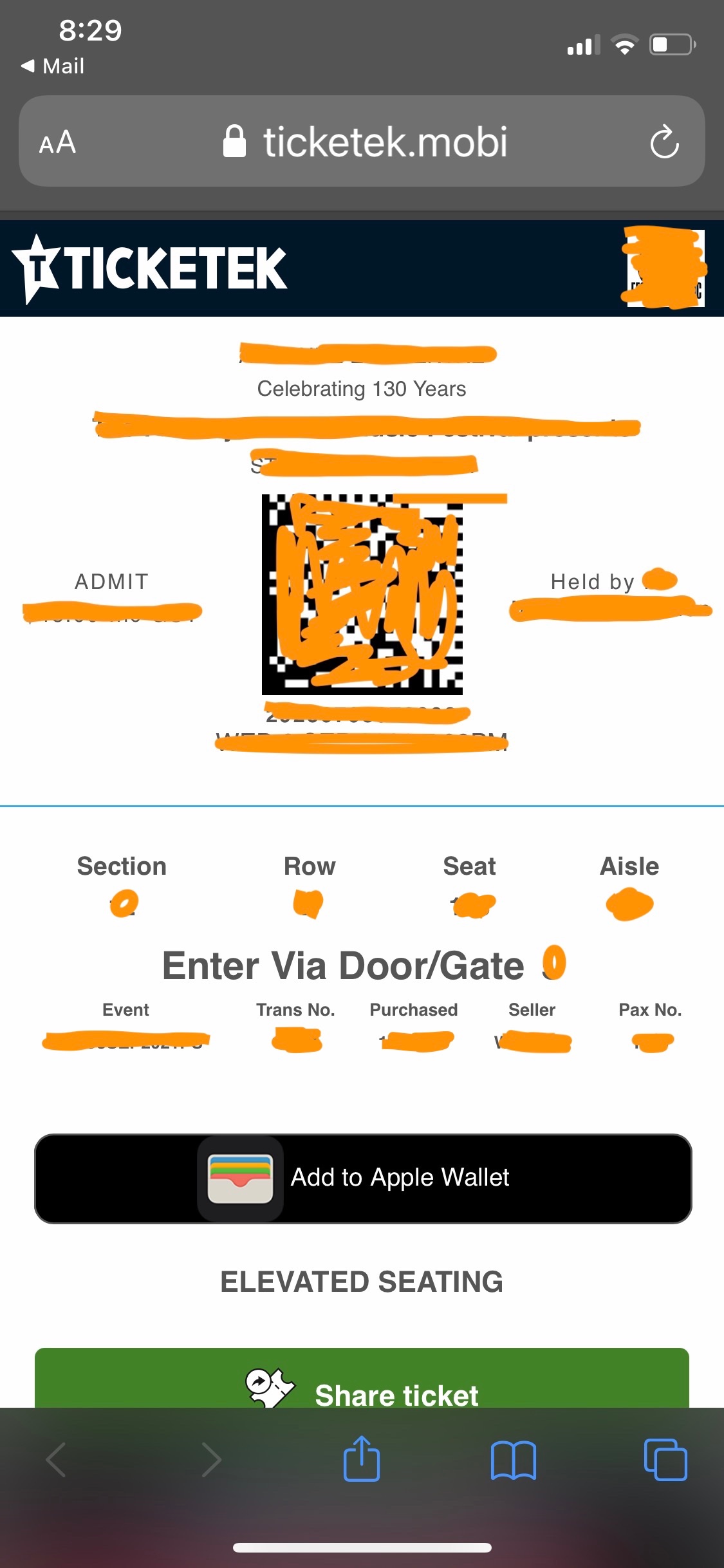 Apple wallet distorts ticket QR codes Apple Community