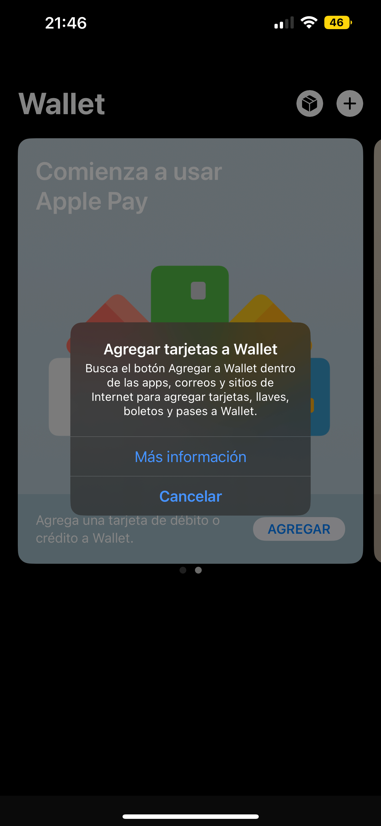 No puedo ingresas mi tarjetas a Wallet no… Apple Community