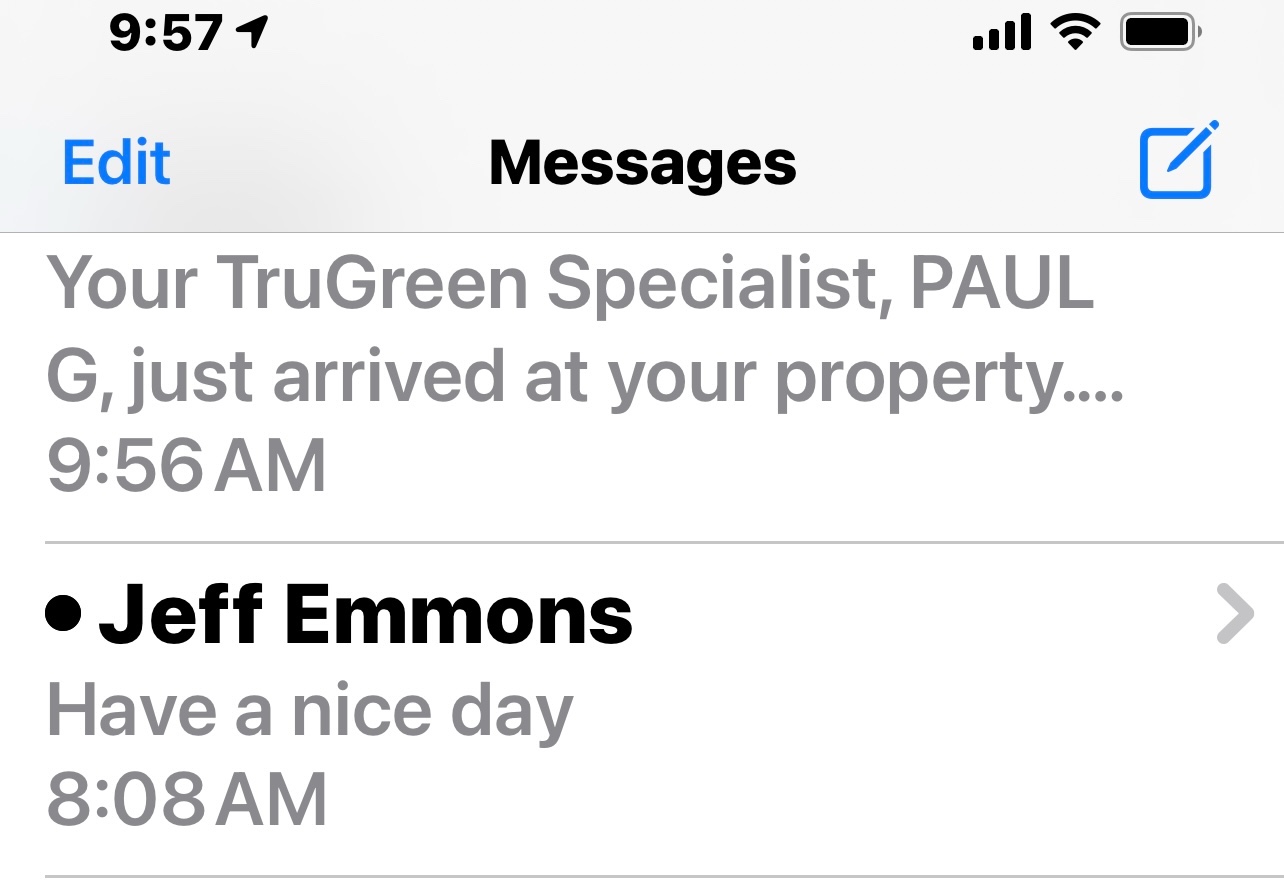 Black dot next to name on message from iP… Apple Community