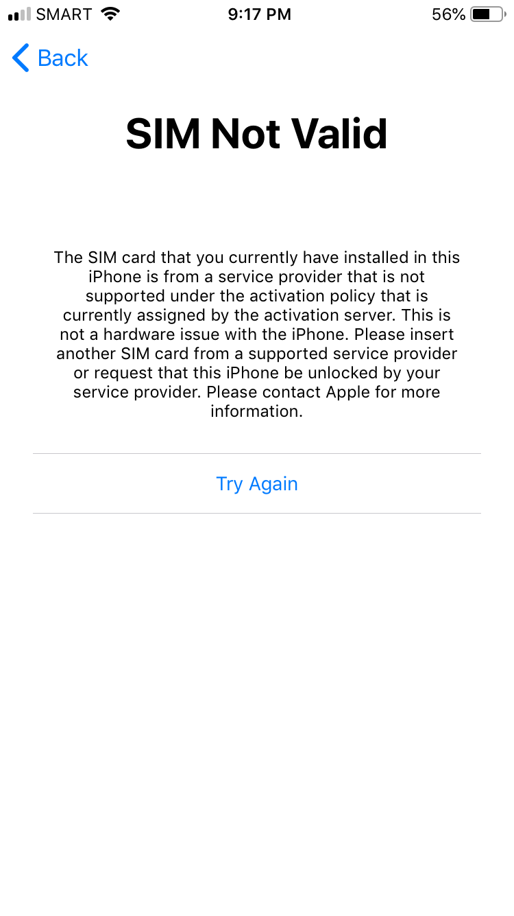 Carrier problem Apple Community
