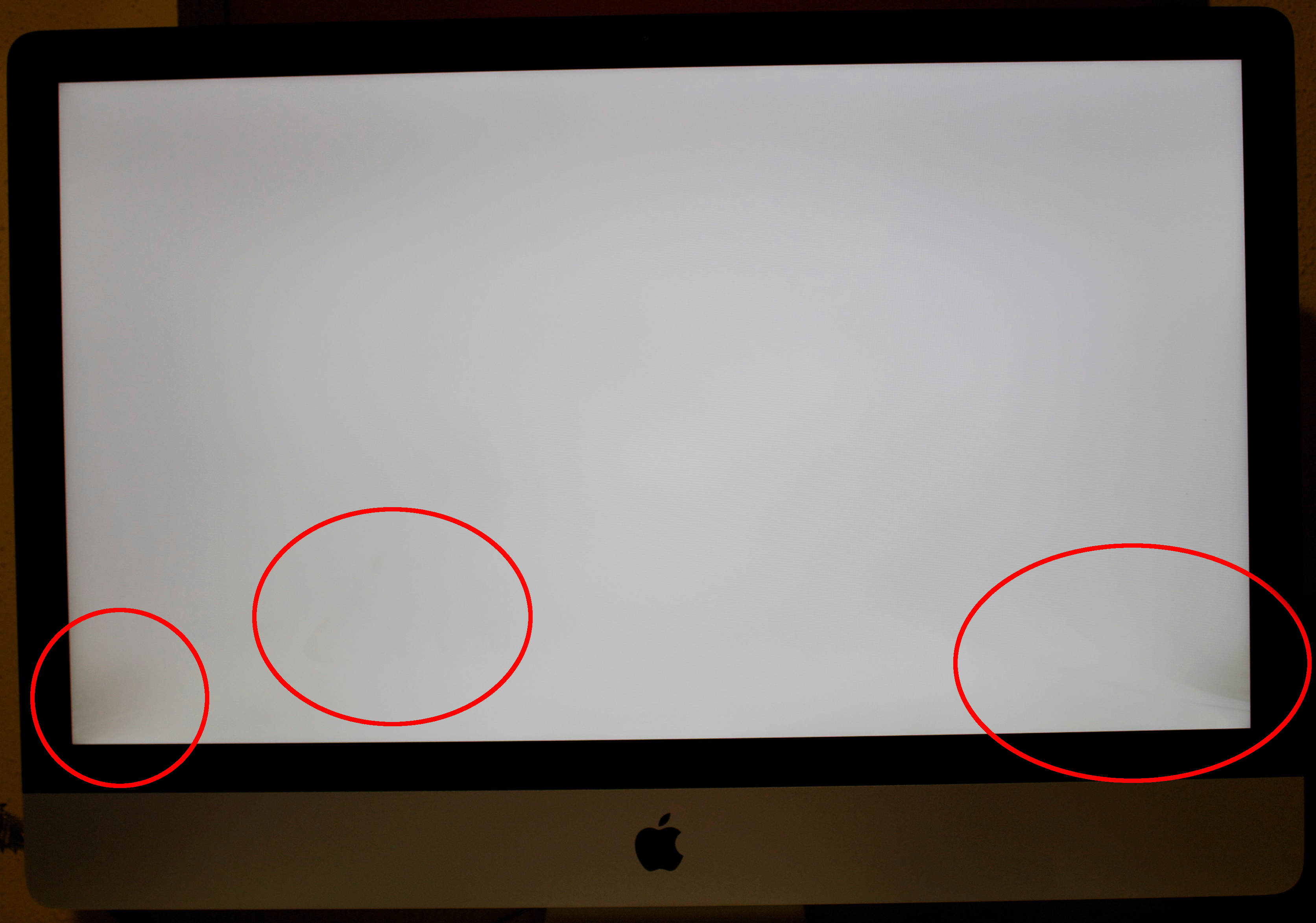 iMac 27" dark stains inside the screen Apple Community