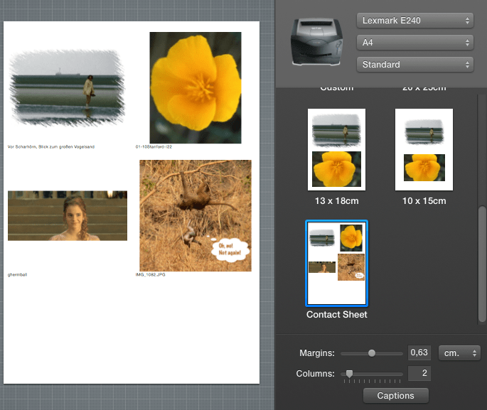 iPhoto How to print multiple photos per p… Apple Community