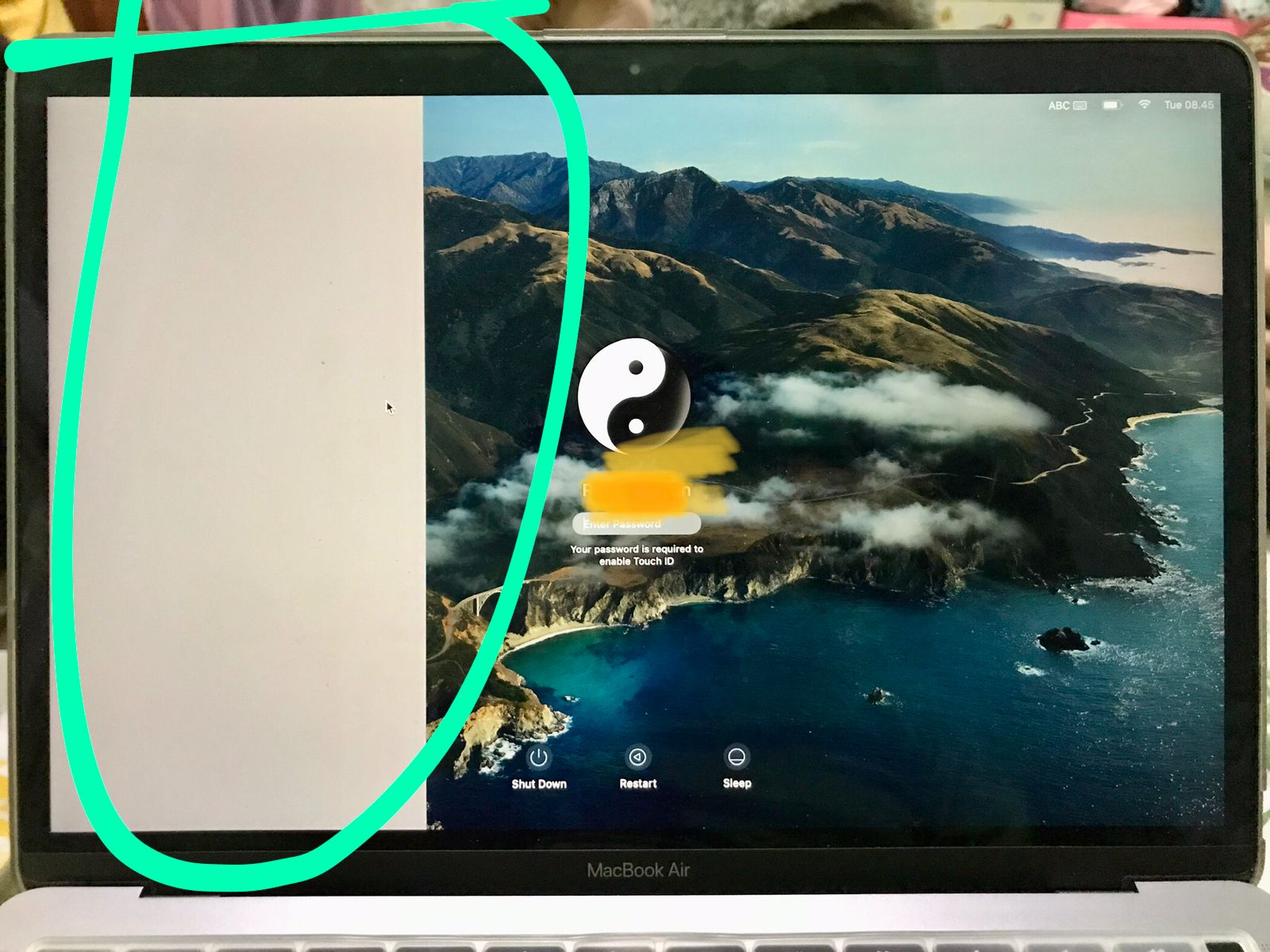 Half White Screen LCD Apple Community