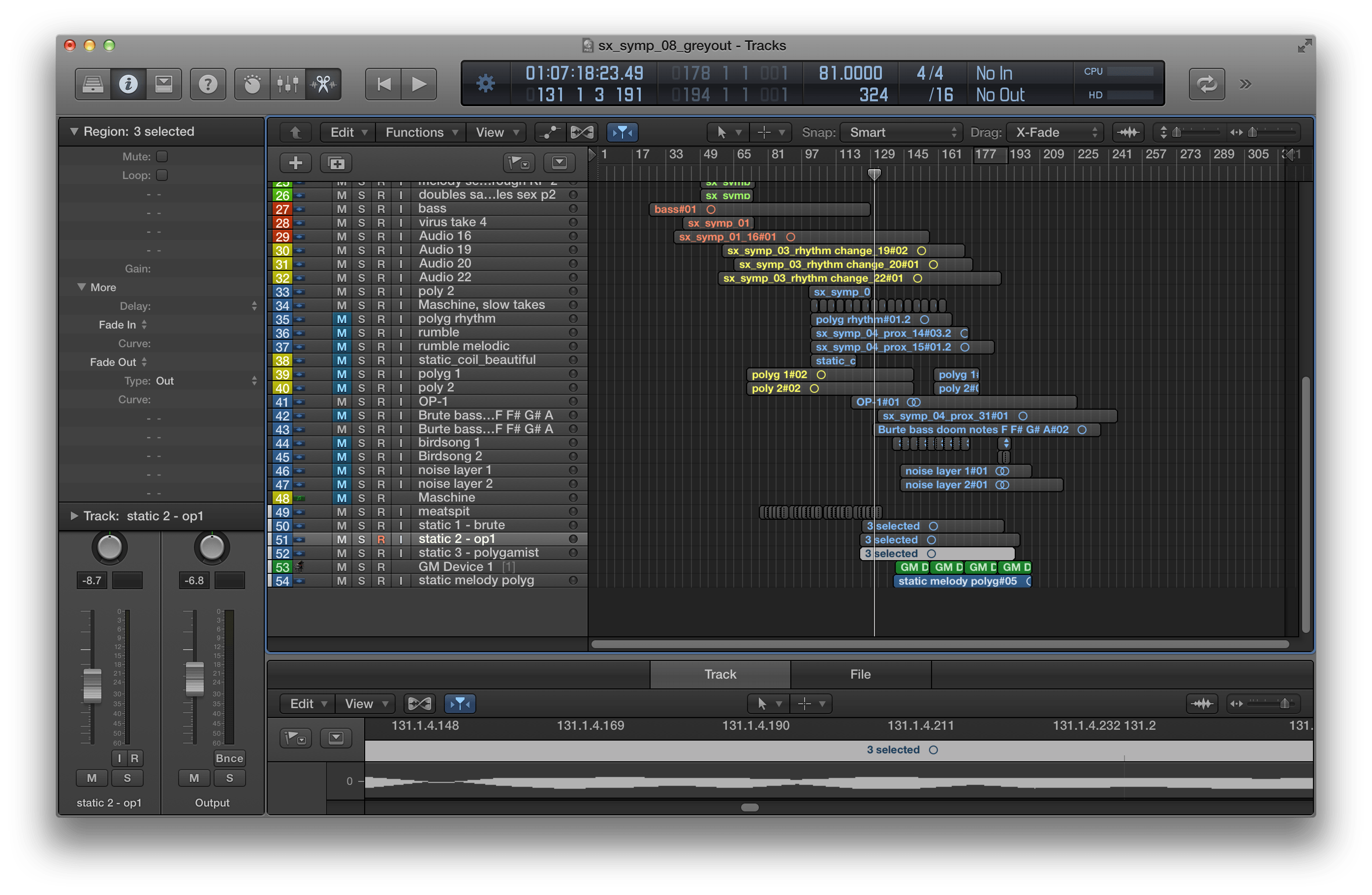 Logic pro x greyed out but regions not ob… Apple Community