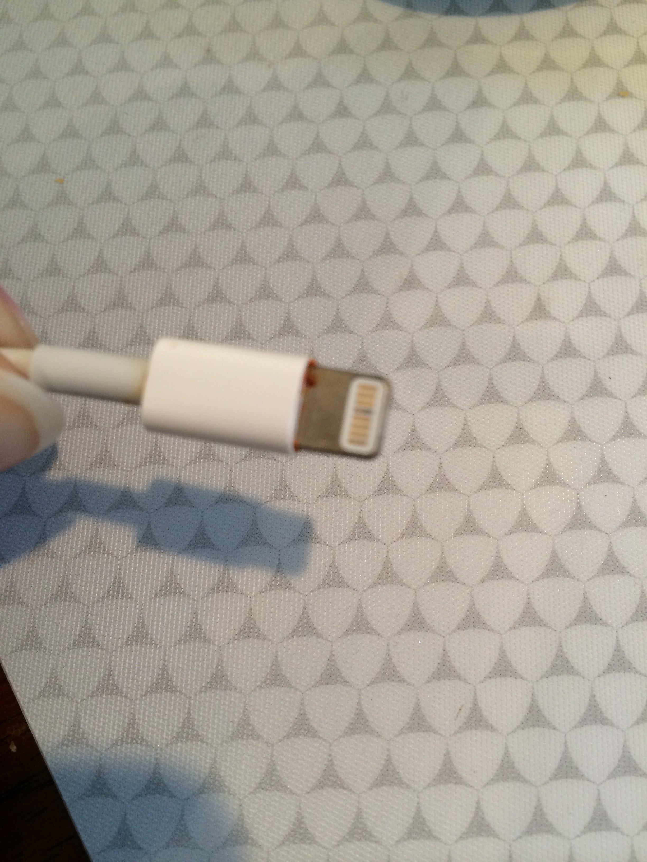 Charger issues. Fluid at the end of charg… - Apple Community