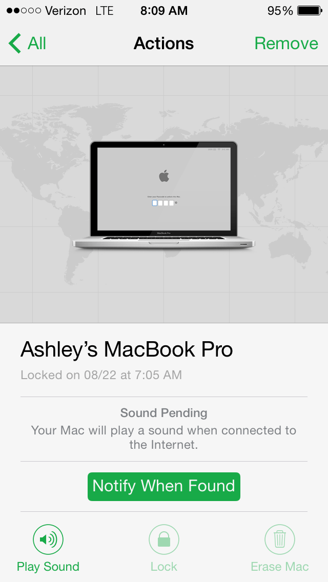 What does "Locked" mean on Find my Iphone Apple Community