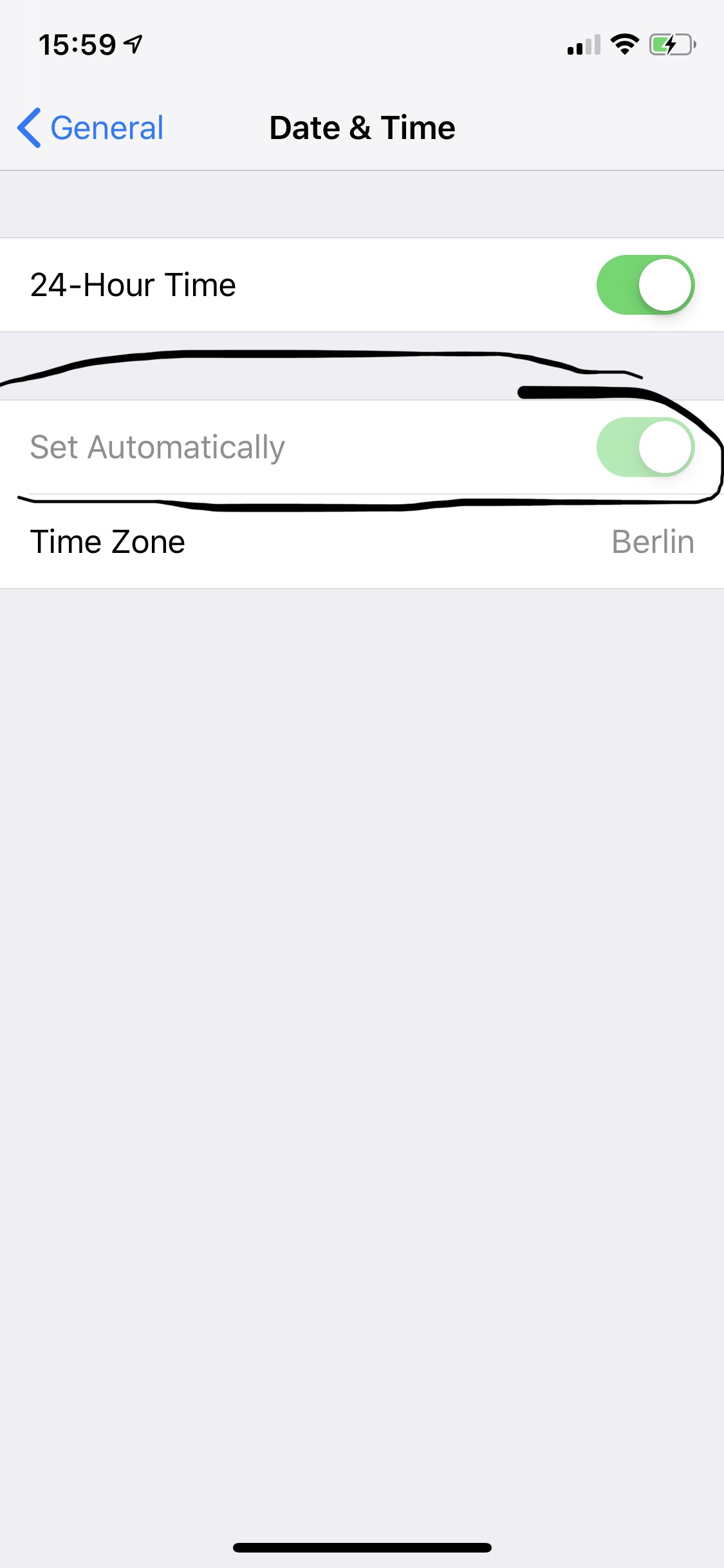 I can’t turn off the Automatic Time Zone Apple Community