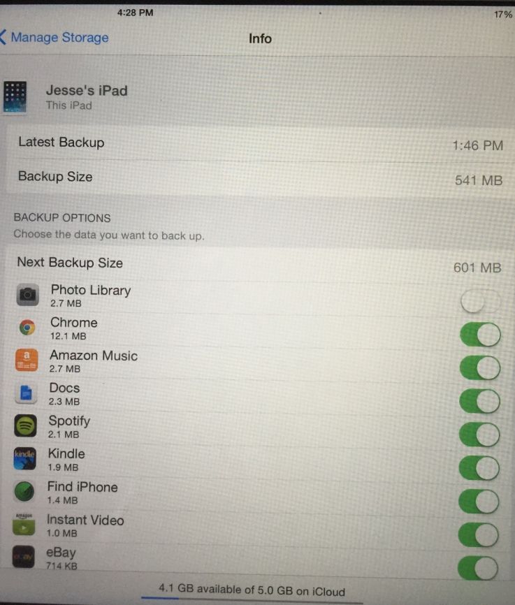 Why is my iCloud backup so big? And getti… Apple Community